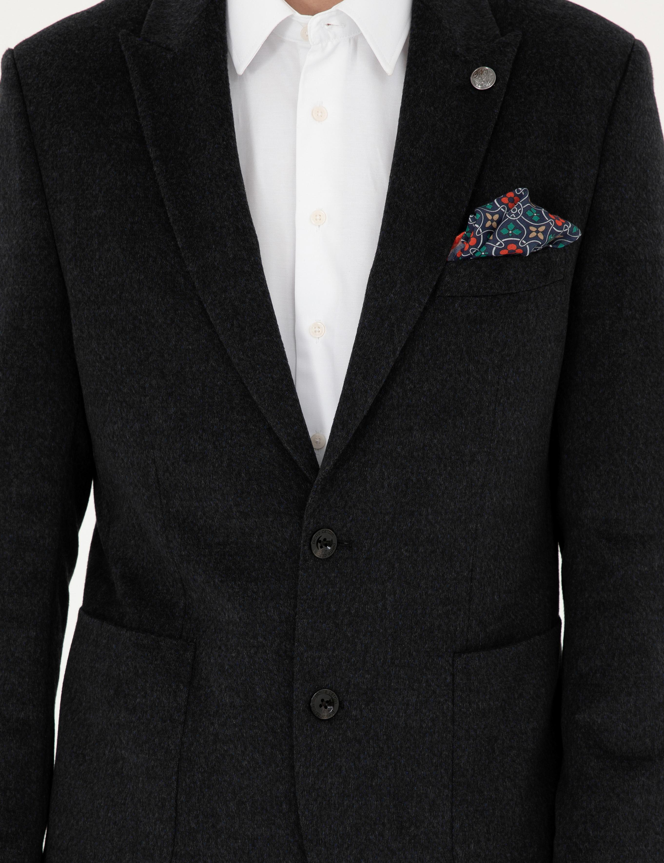 Antrasit Slim Fit Ceket