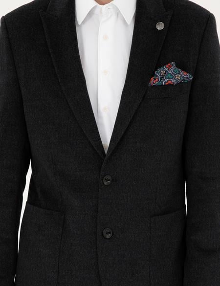 Antrasit Slim Fit Ceket - 50296044044