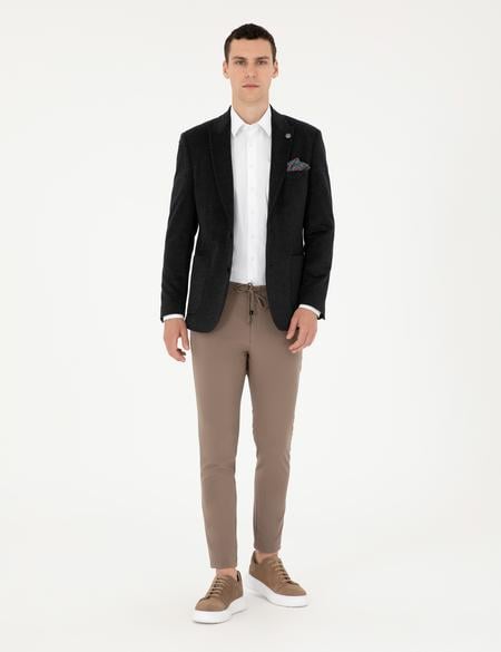 Antrasit Slim Fit Ceket - 50296044044