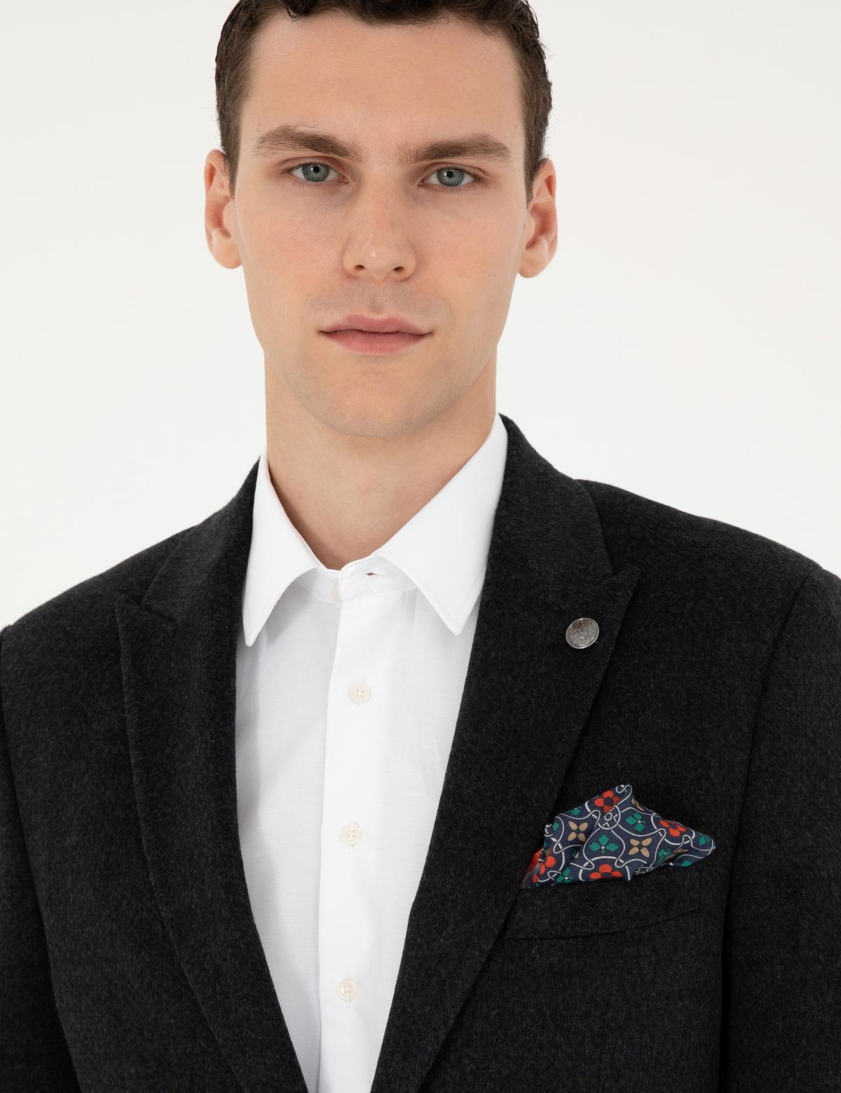 Antrasit Slim Fit Ceket - 50296044044