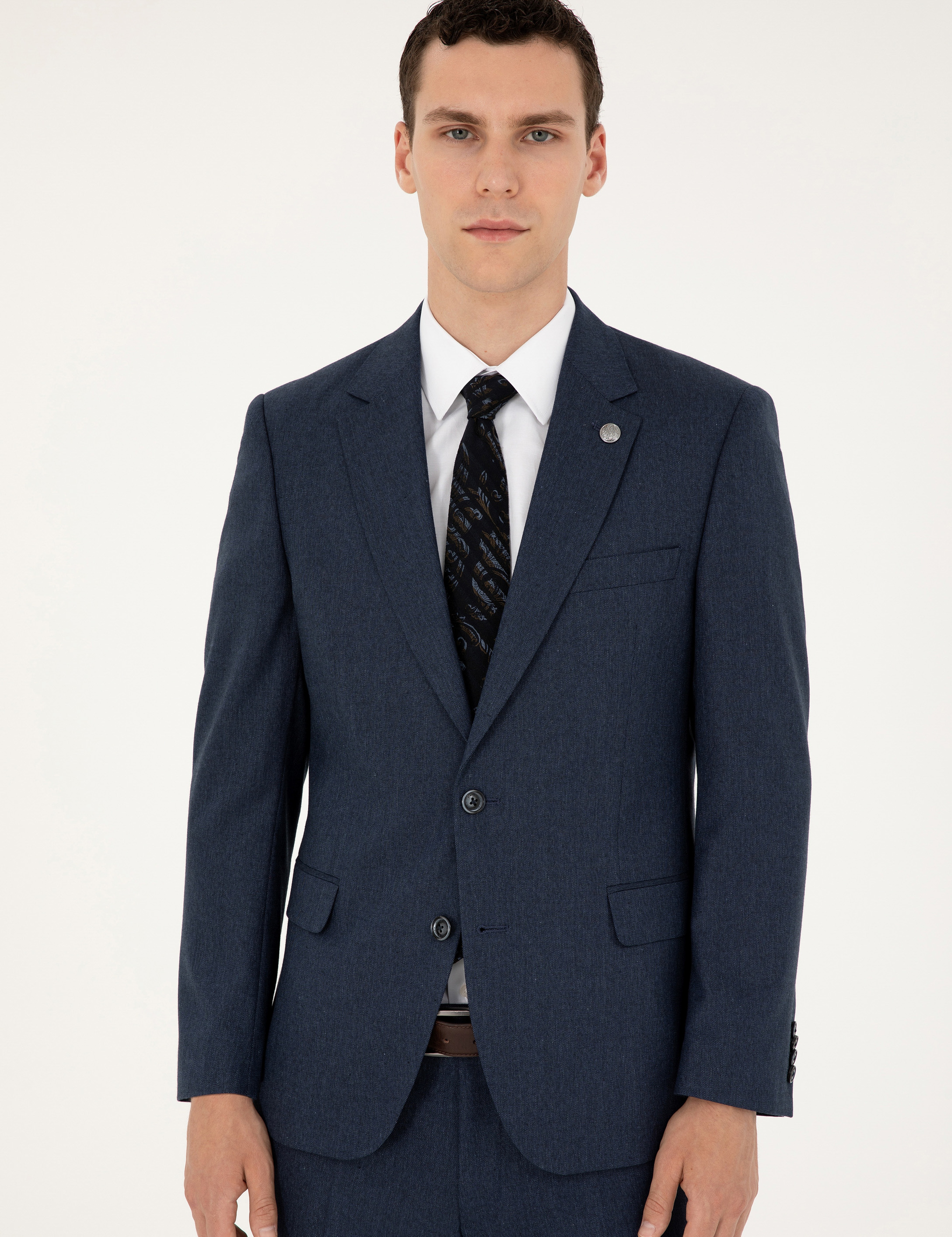 Lacivert Slim Fit Takım Elbise