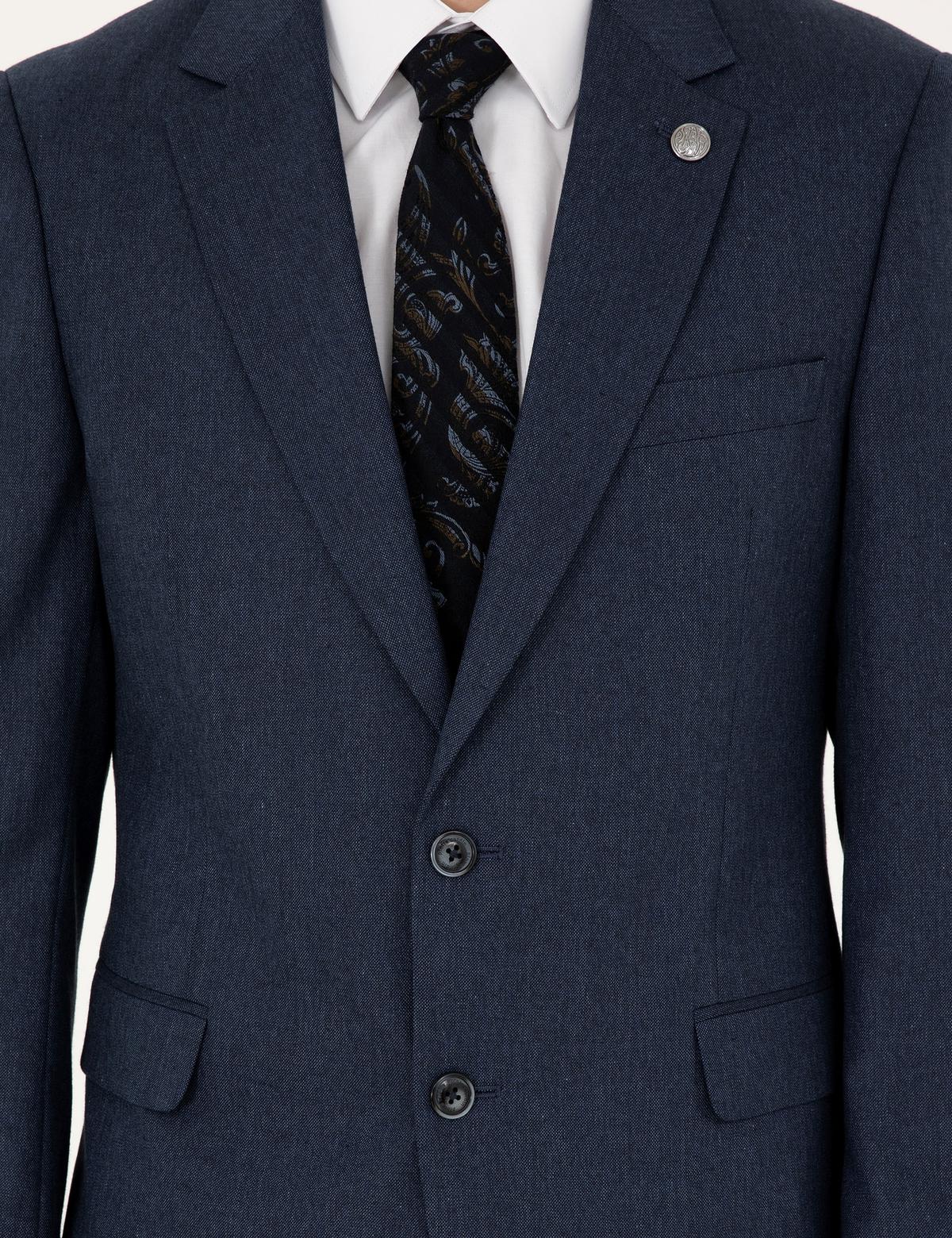 Lacivert Slim Fit Takım Elbise - 50295825014