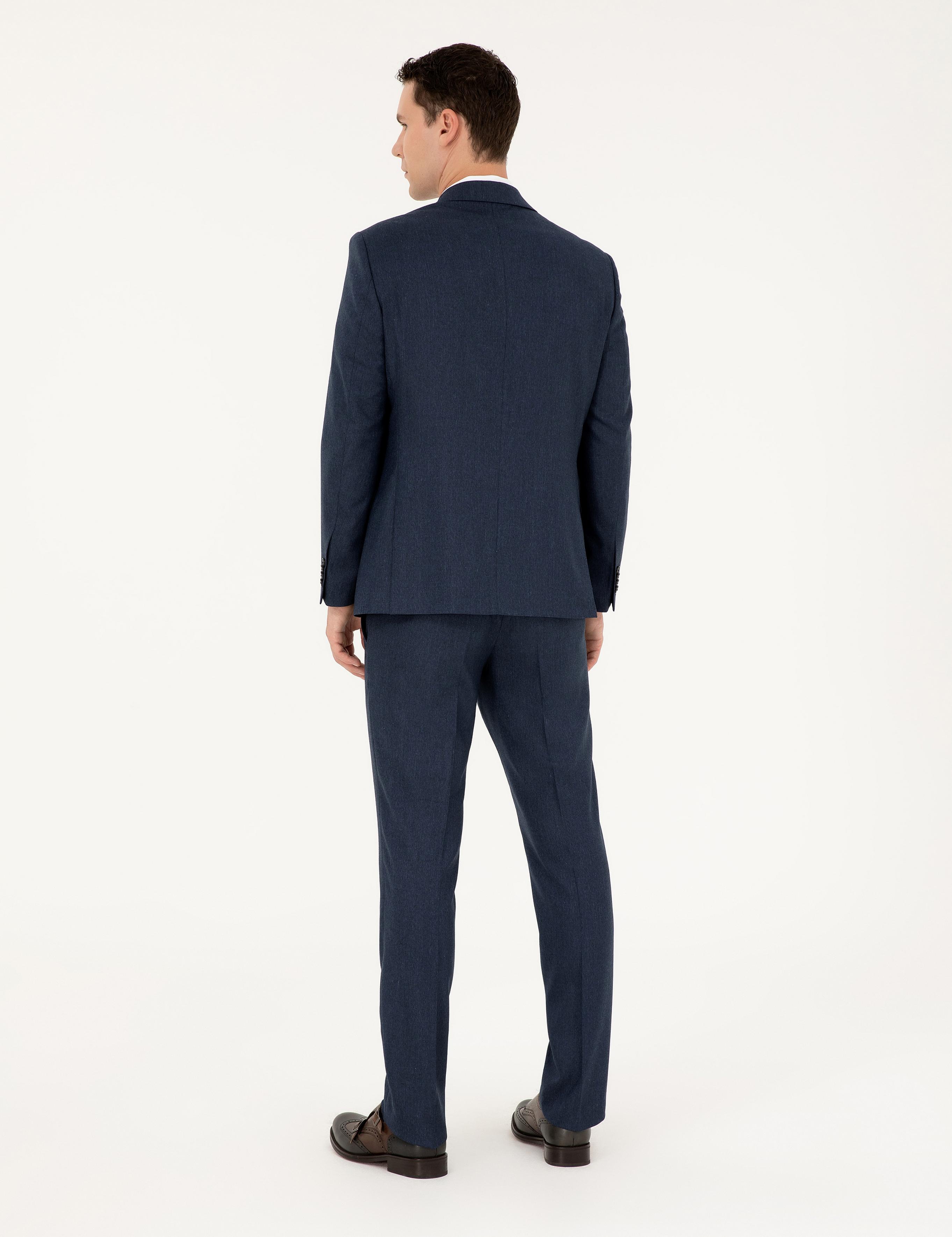 Lacivert Slim Fit Takım Elbise