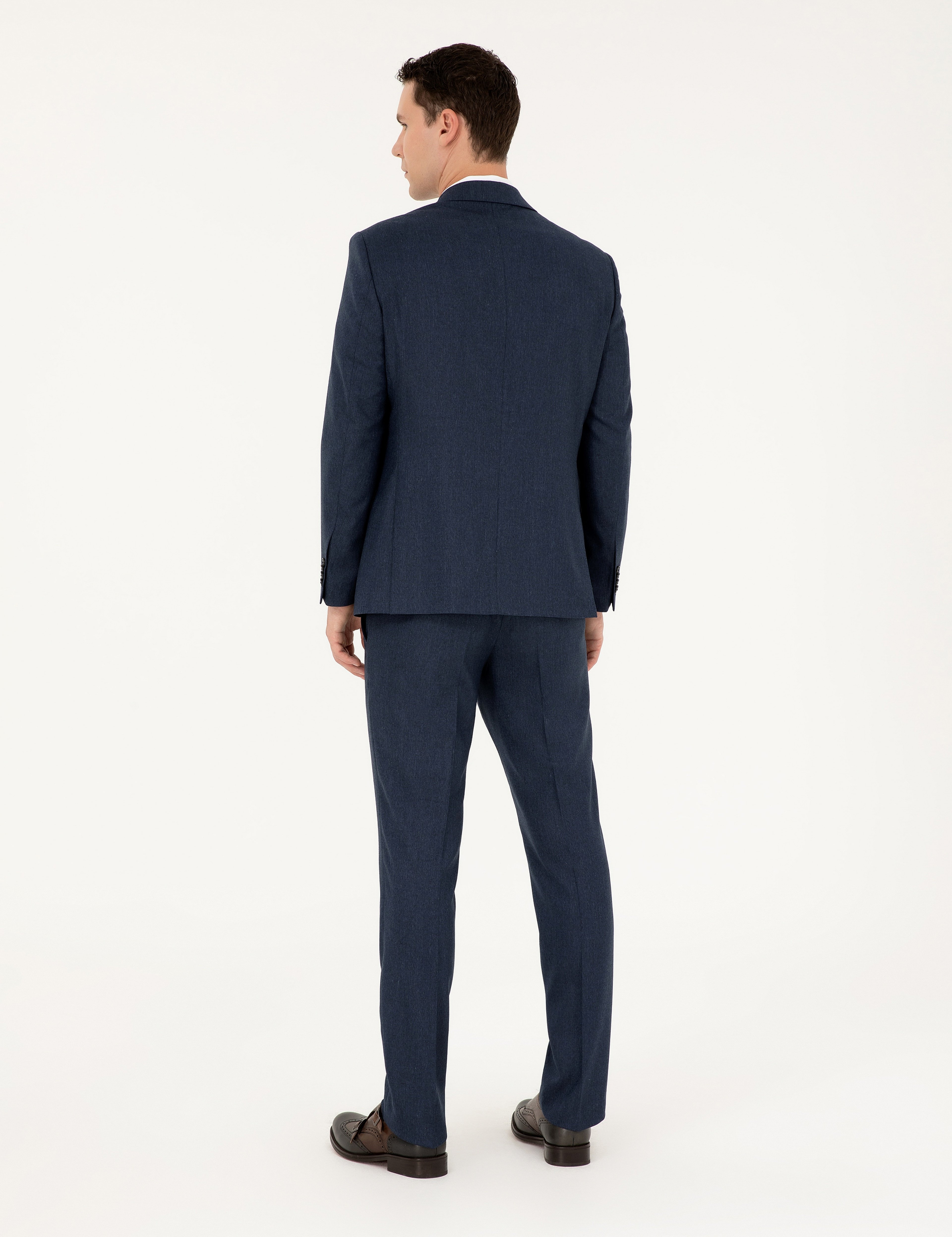 Lacivert Slim Fit Takım Elbise - Image 5