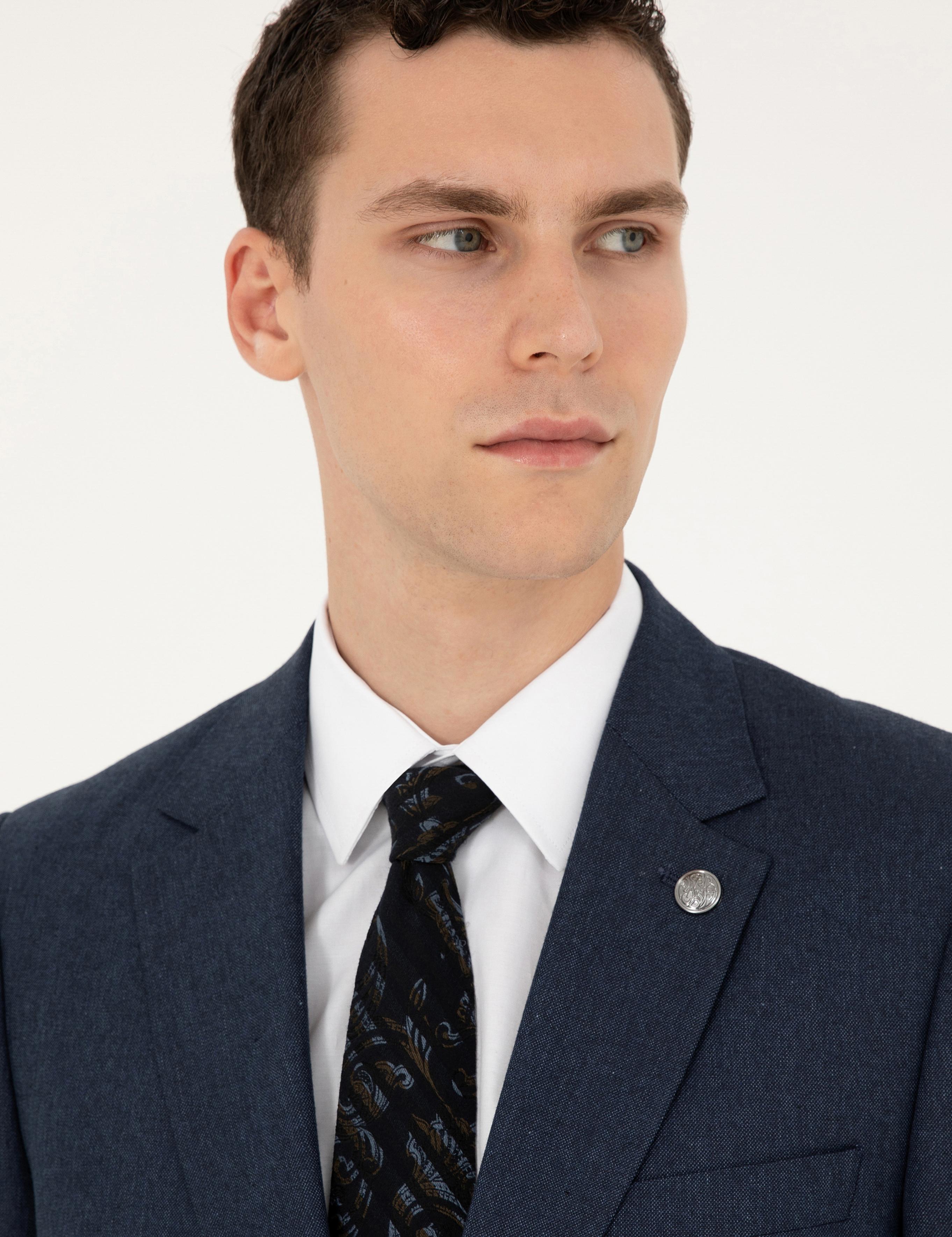 Lacivert Slim Fit Takım Elbise