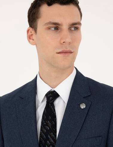 Lacivert Slim Fit Takım Elbise