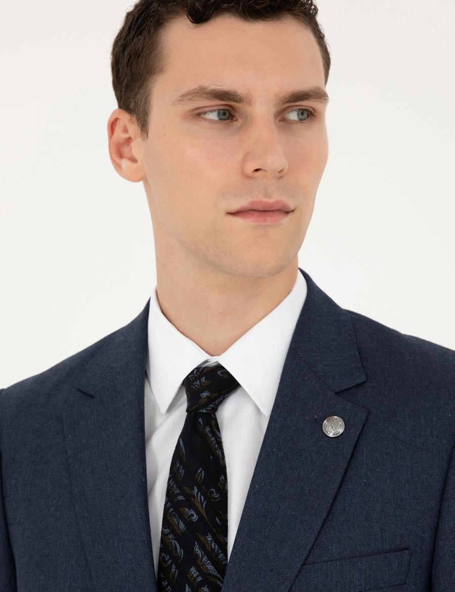 Lacivert Slim Fit Takım Elbise