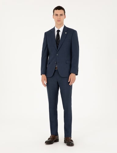 Lacivert Slim Fit Takım Elbise