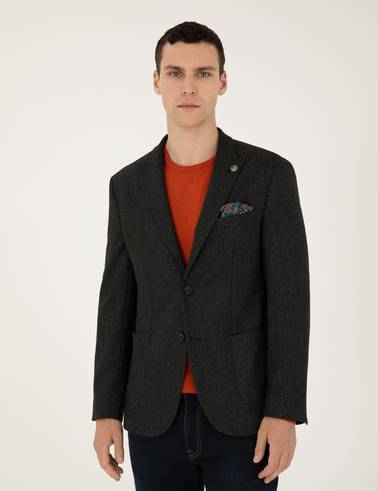 Siyah Slim Fit Ceket