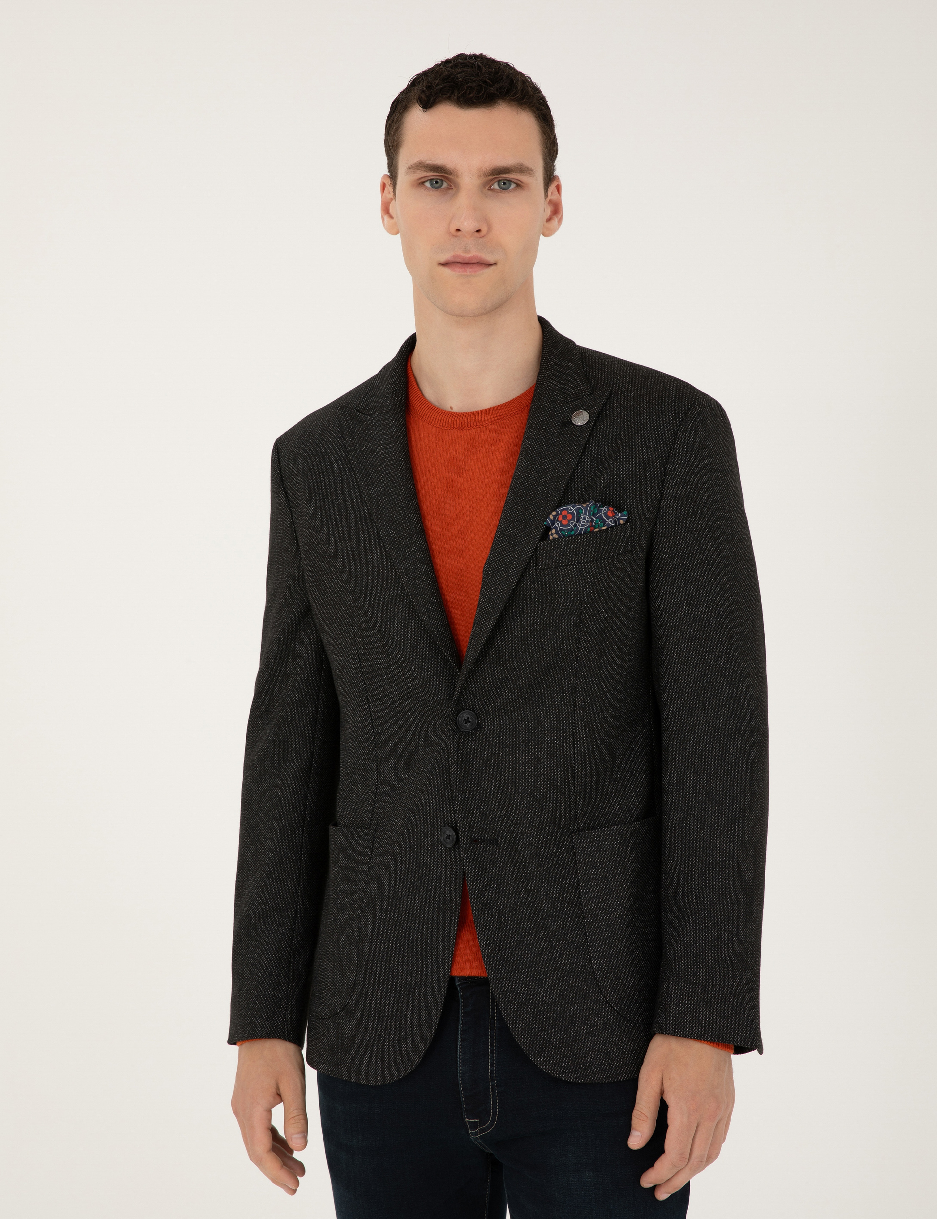 Siyah Slim Fit Ceket