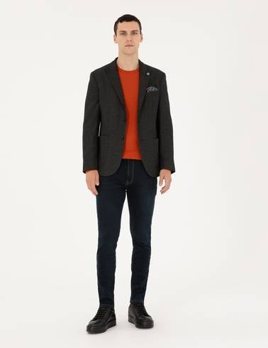 Siyah Slim Fit Ceket