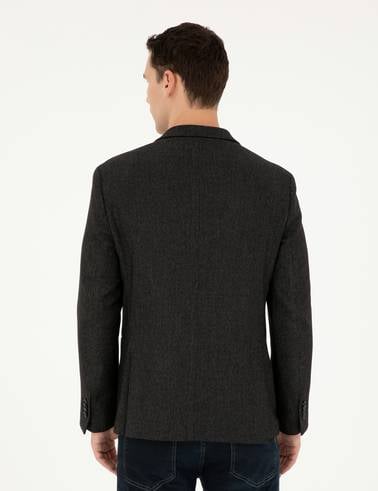 Siyah Slim Fit Ceket