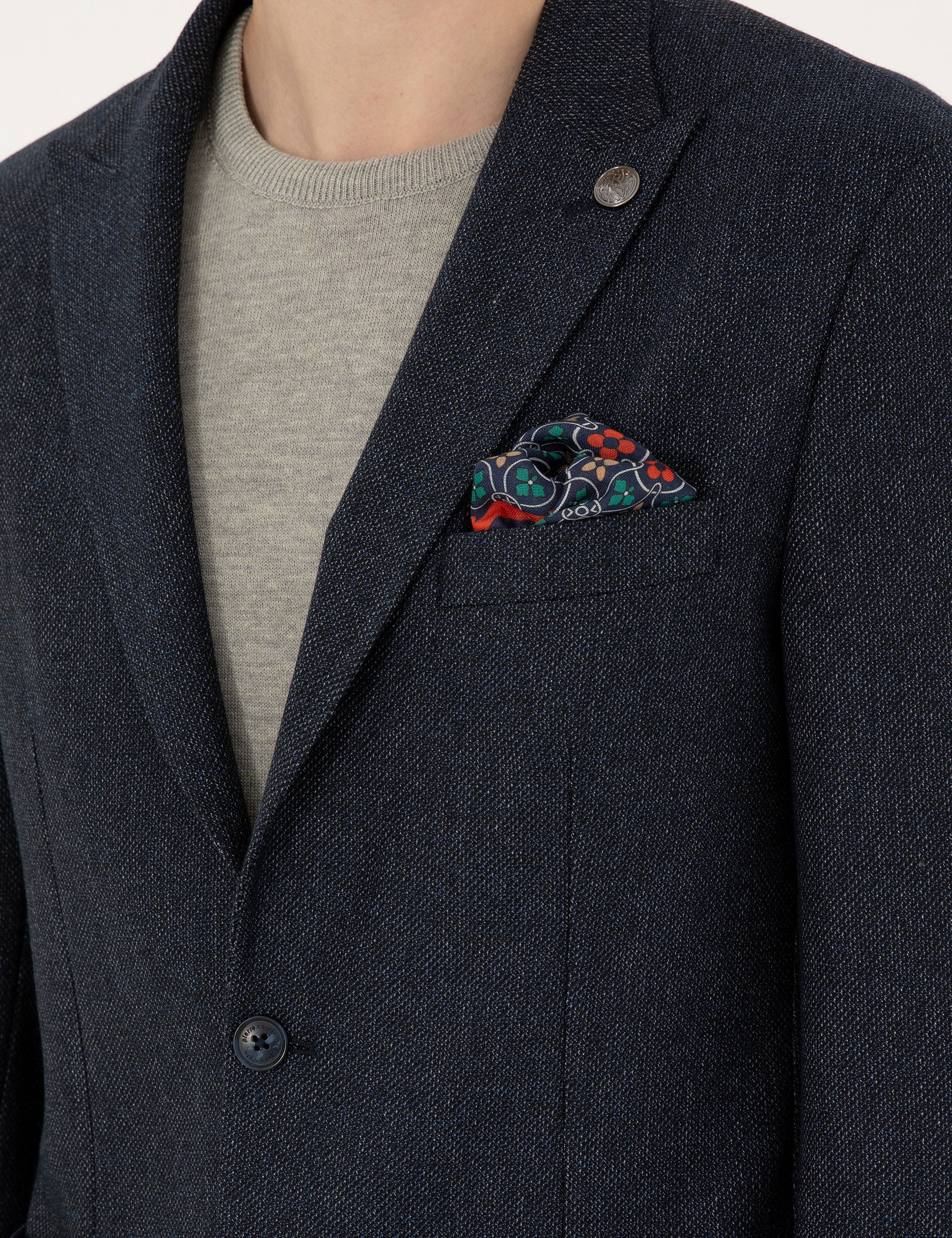 Lacivert Slim Fit Ceket