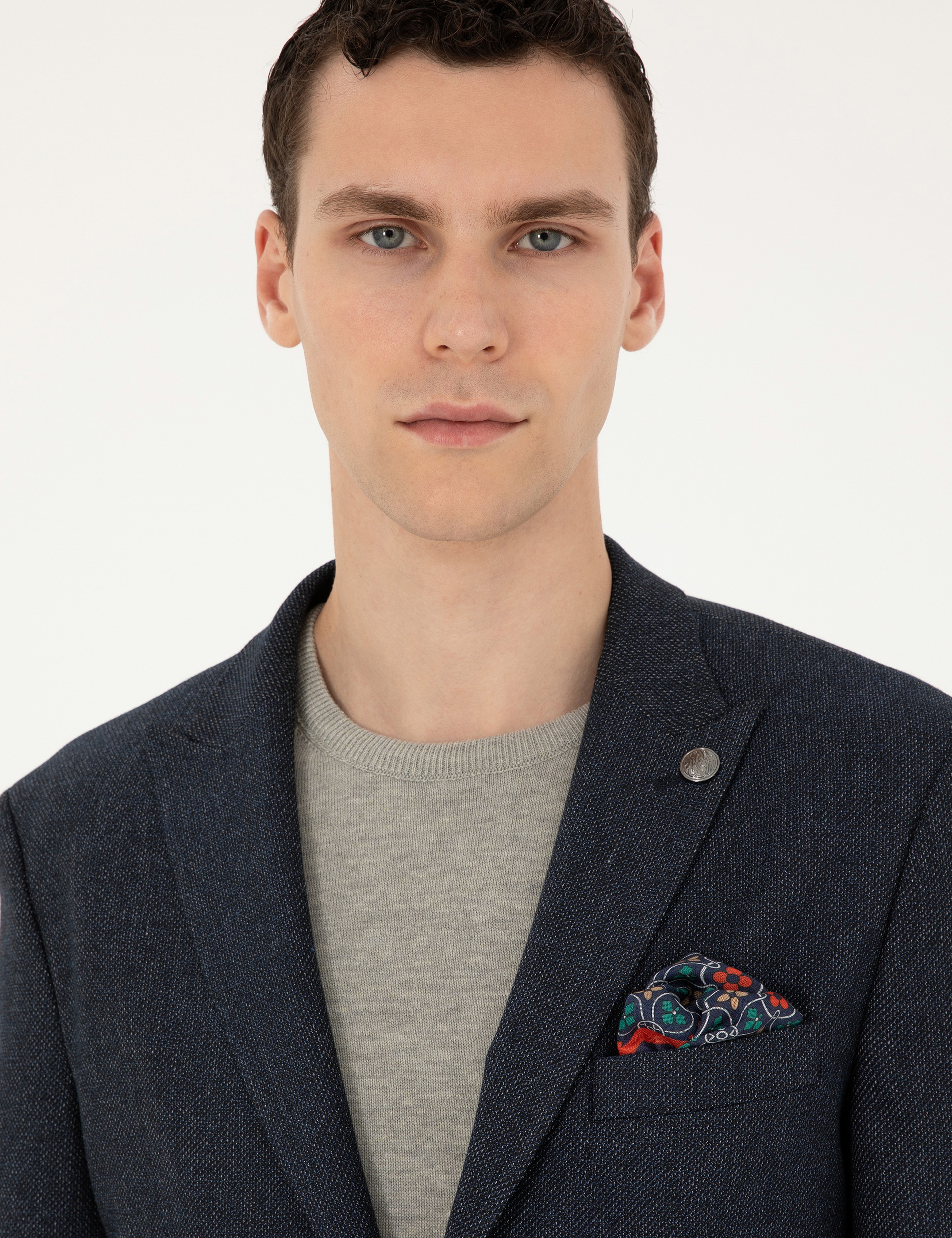 Lacivert Slim Fit Ceket - Image 2