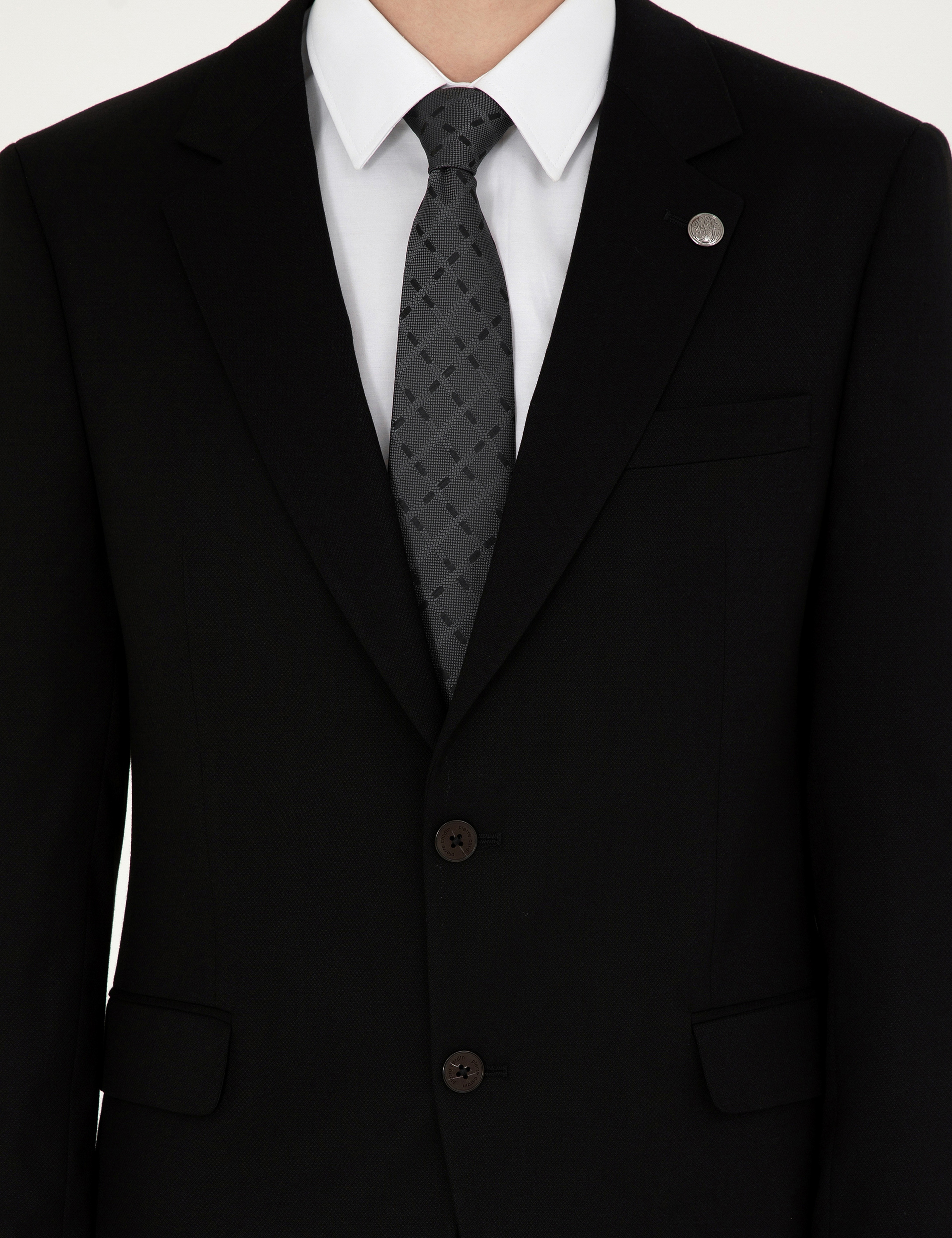 Siyah Slim Fit Takım Elbise - Image 6