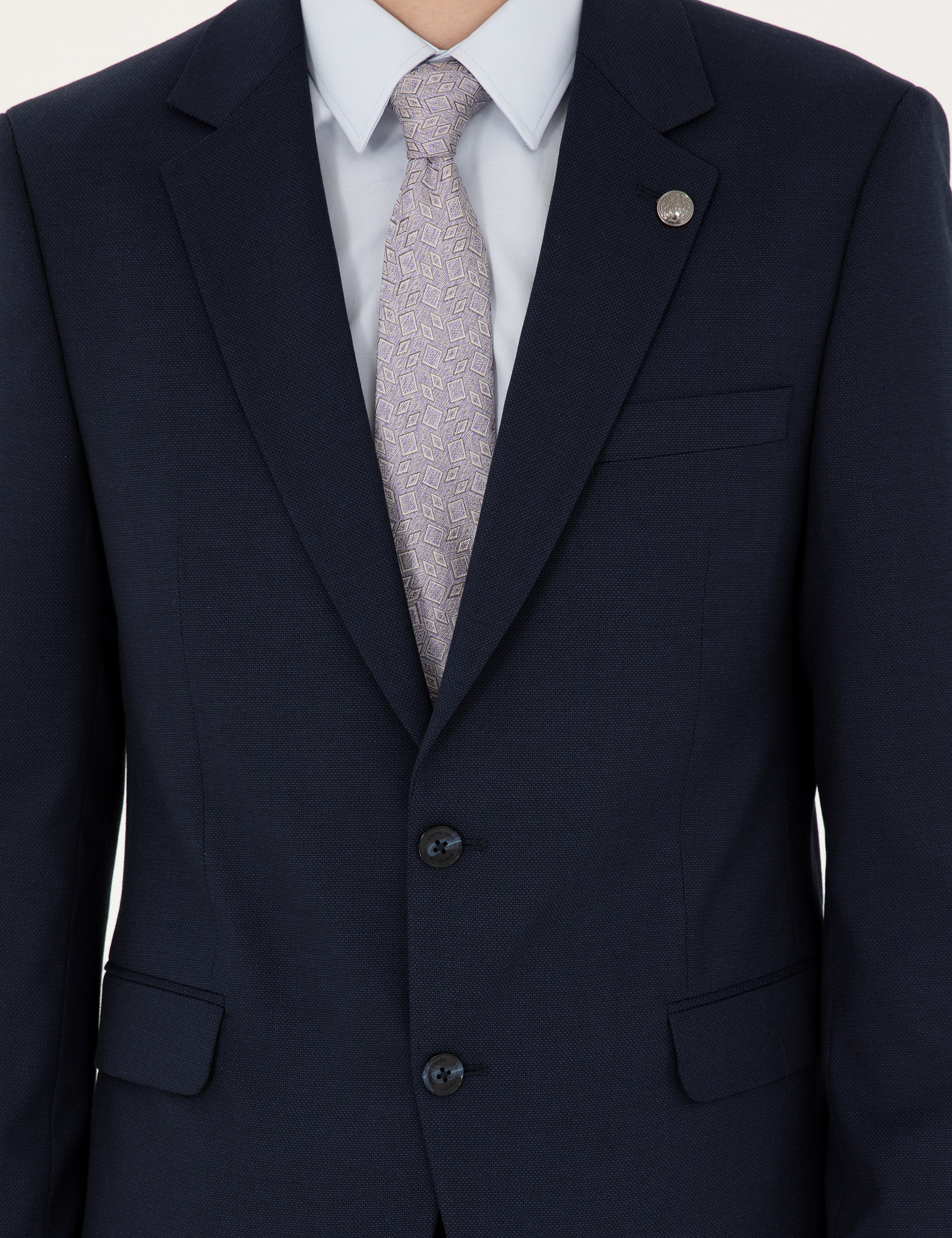 Lacivert Slim Fit Takım Elbise - Image 6