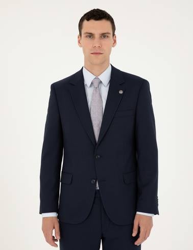Lacivert Slim Fit Takım Elbise