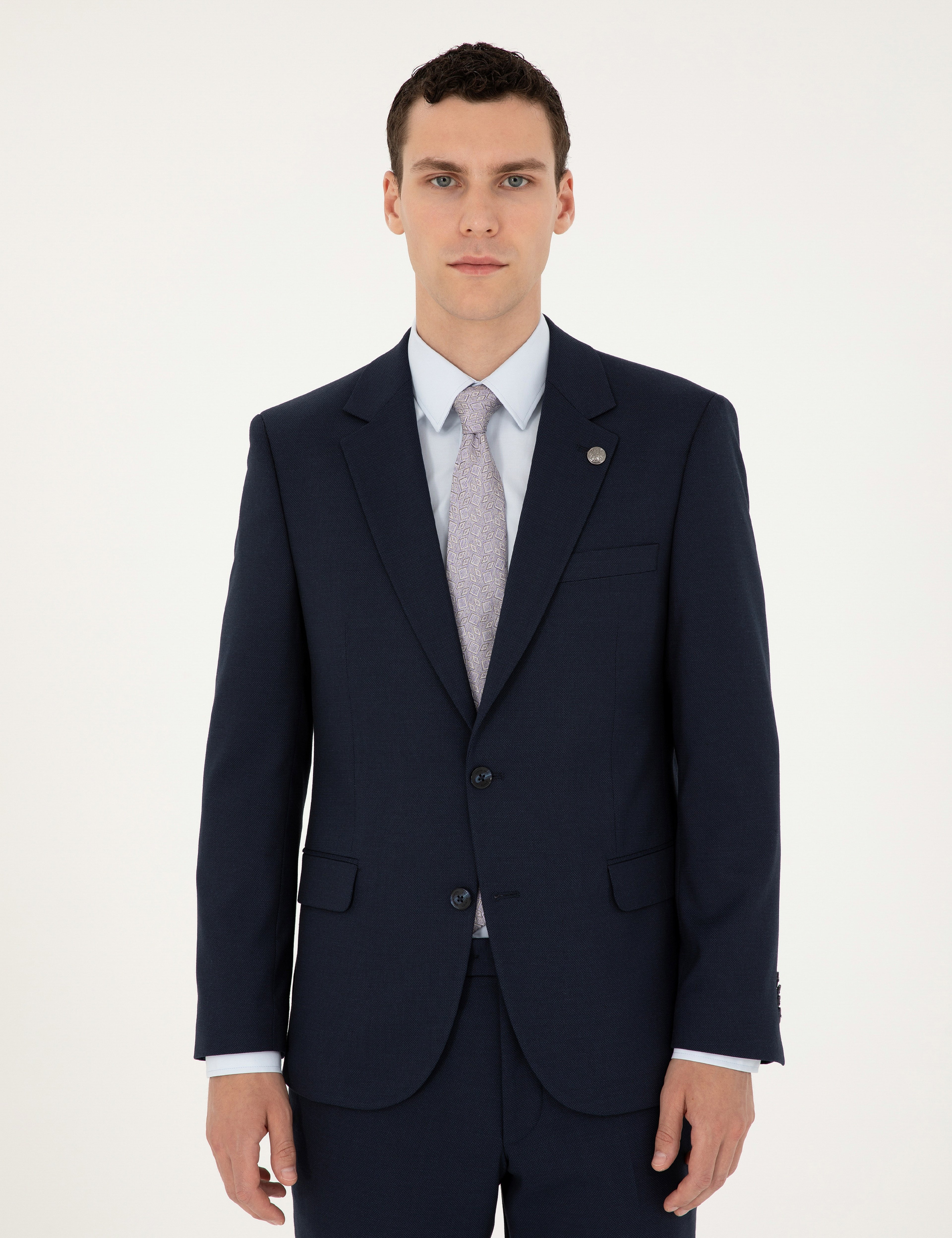 Lacivert Slim Fit Takım Elbise
