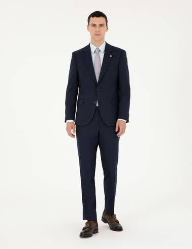 Lacivert Slim Fit Takım Elbise