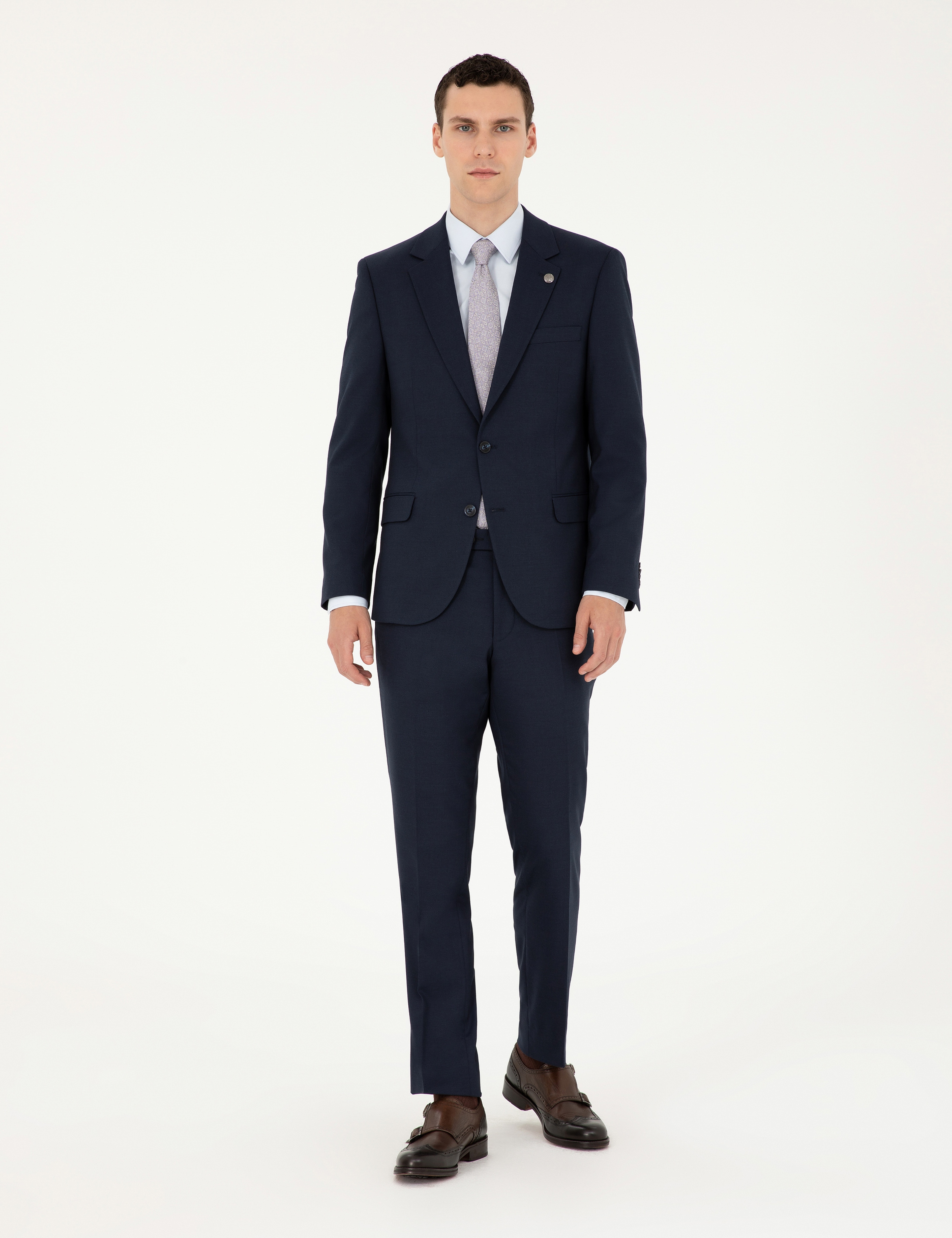 Lacivert Slim Fit Takım Elbise