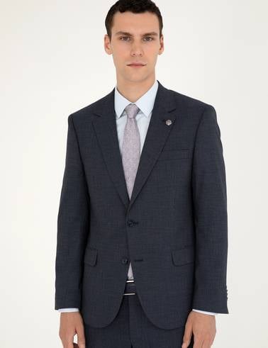 Lacivert Slim Fit Takım Elbise