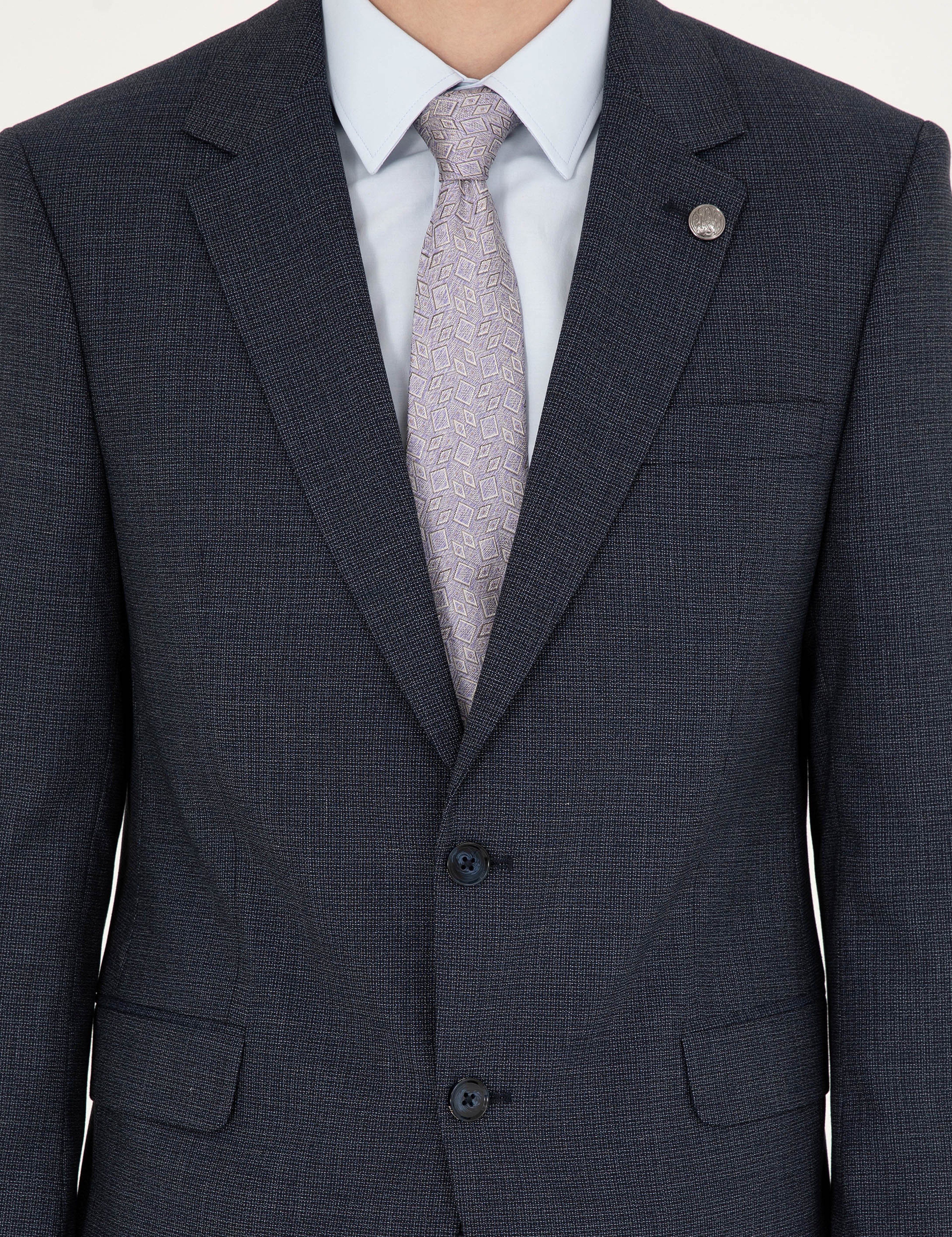 Lacivert Slim Fit Takım Elbise - Image 6