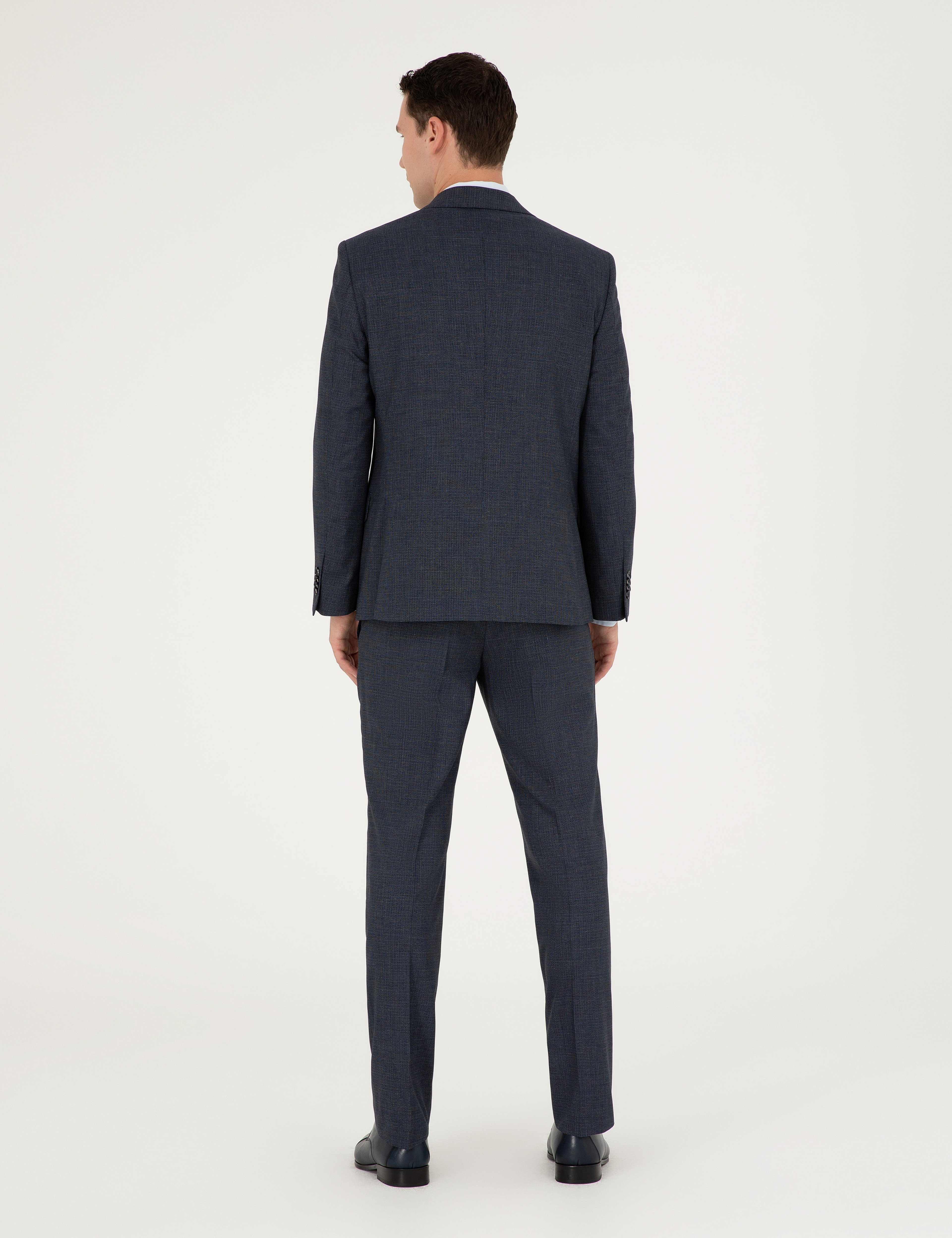 Lacivert Slim Fit Takım Elbise - Image 5