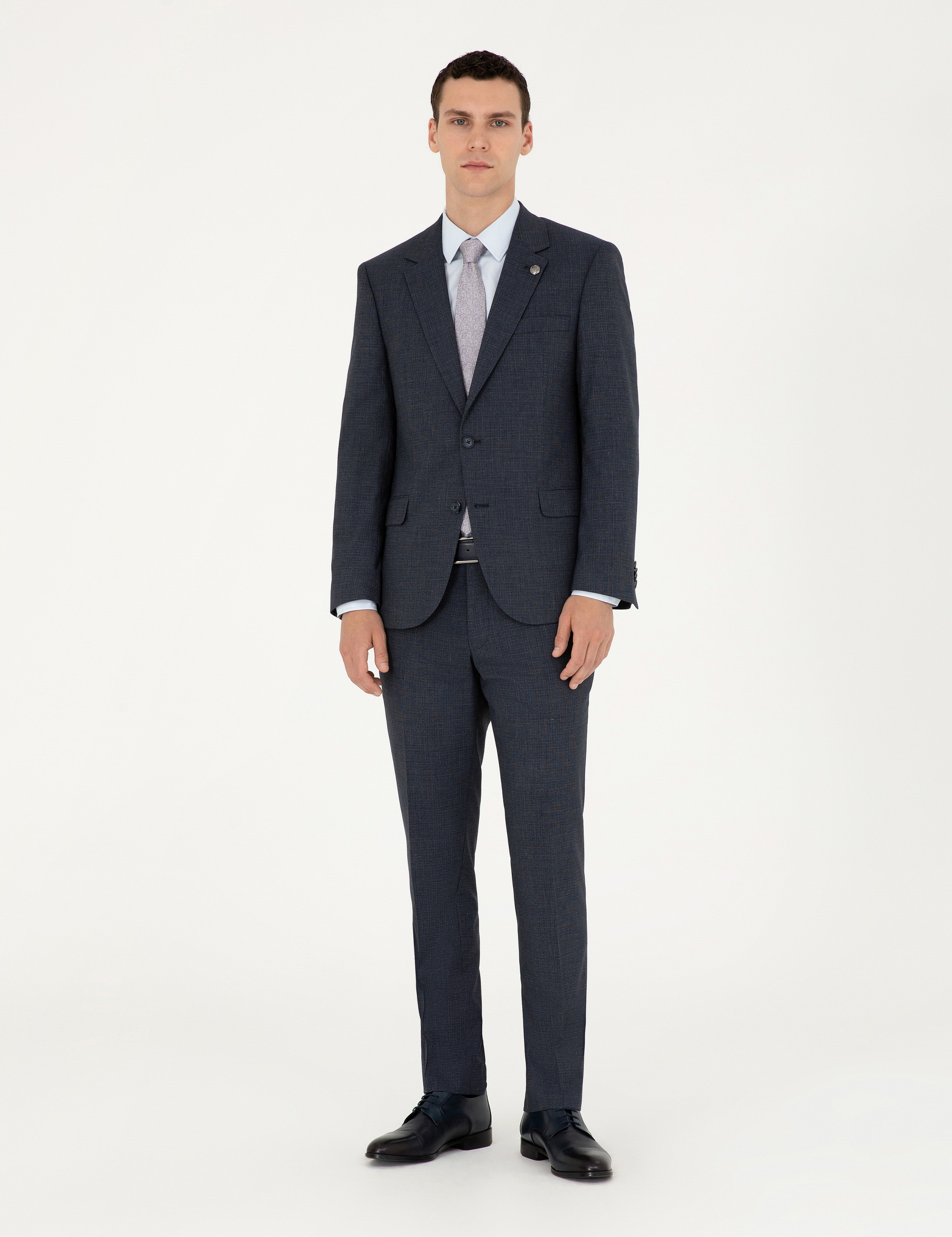 Lacivert Slim Fit Takım Elbise - Image 1