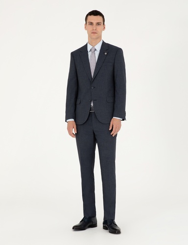 Lacivert Slim Fit Takım Elbise