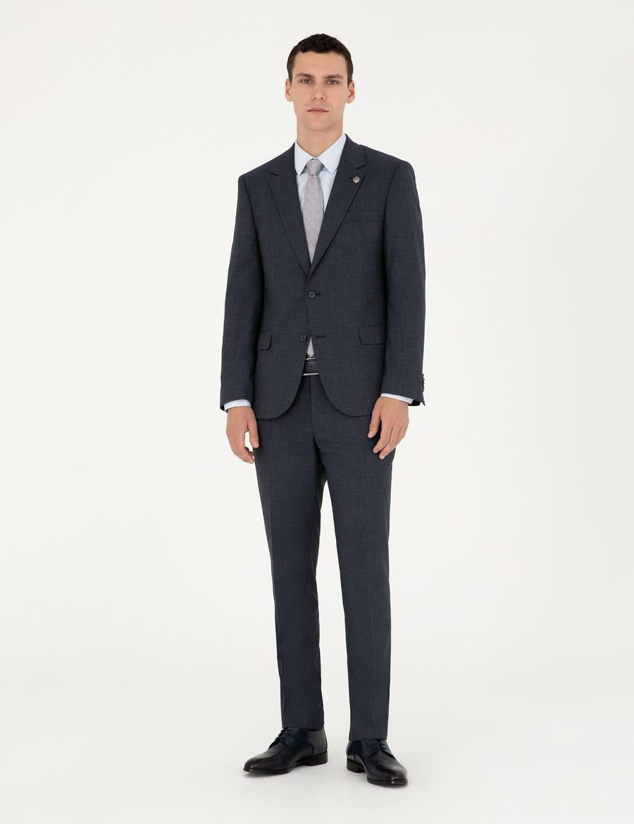 Lacivert Slim Fit Takım Elbise