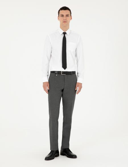 Füme Slim Fit Çizgili Kumaş Pantolon - 50297523045