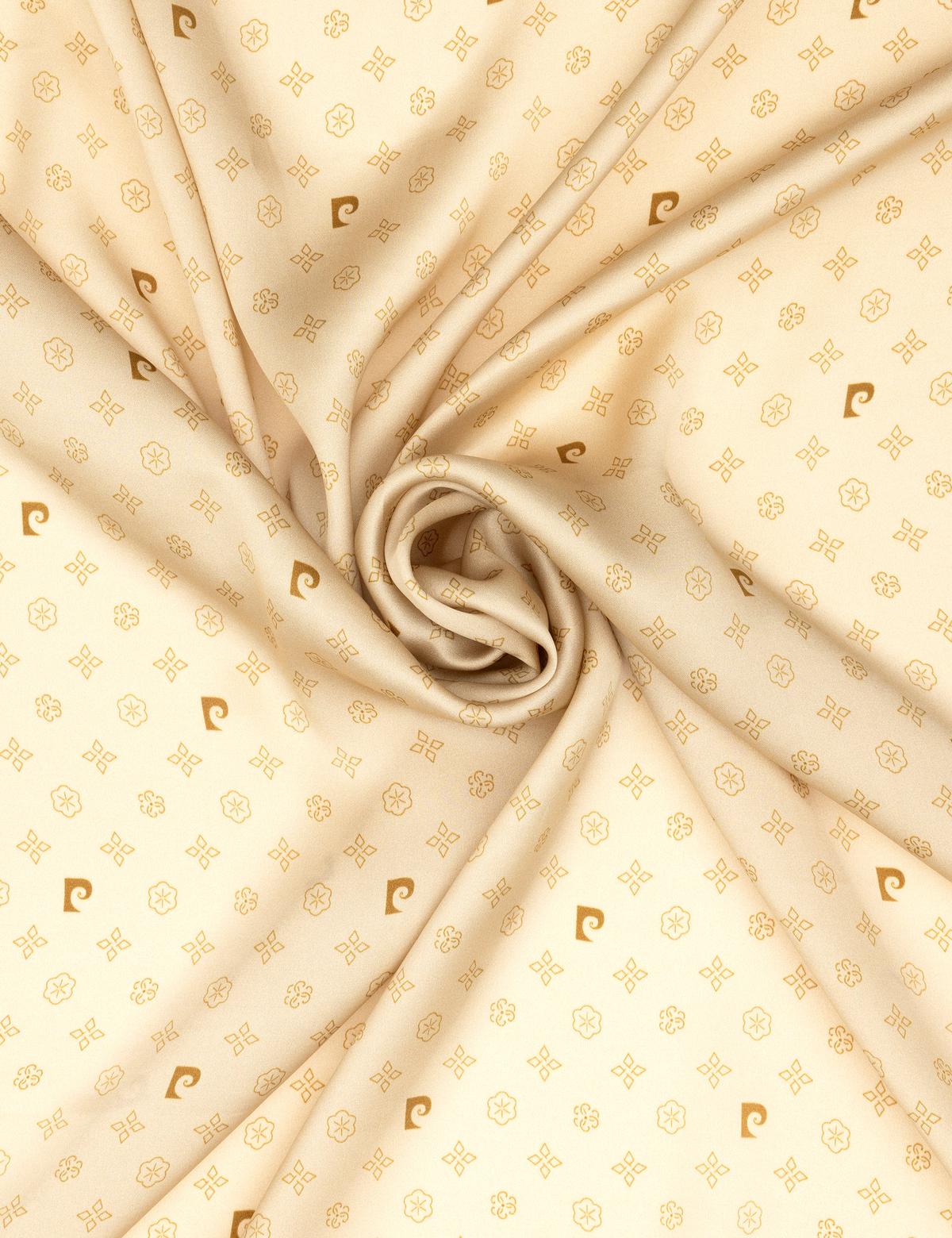 Bej Krep Saten Eşarp - 50302646001