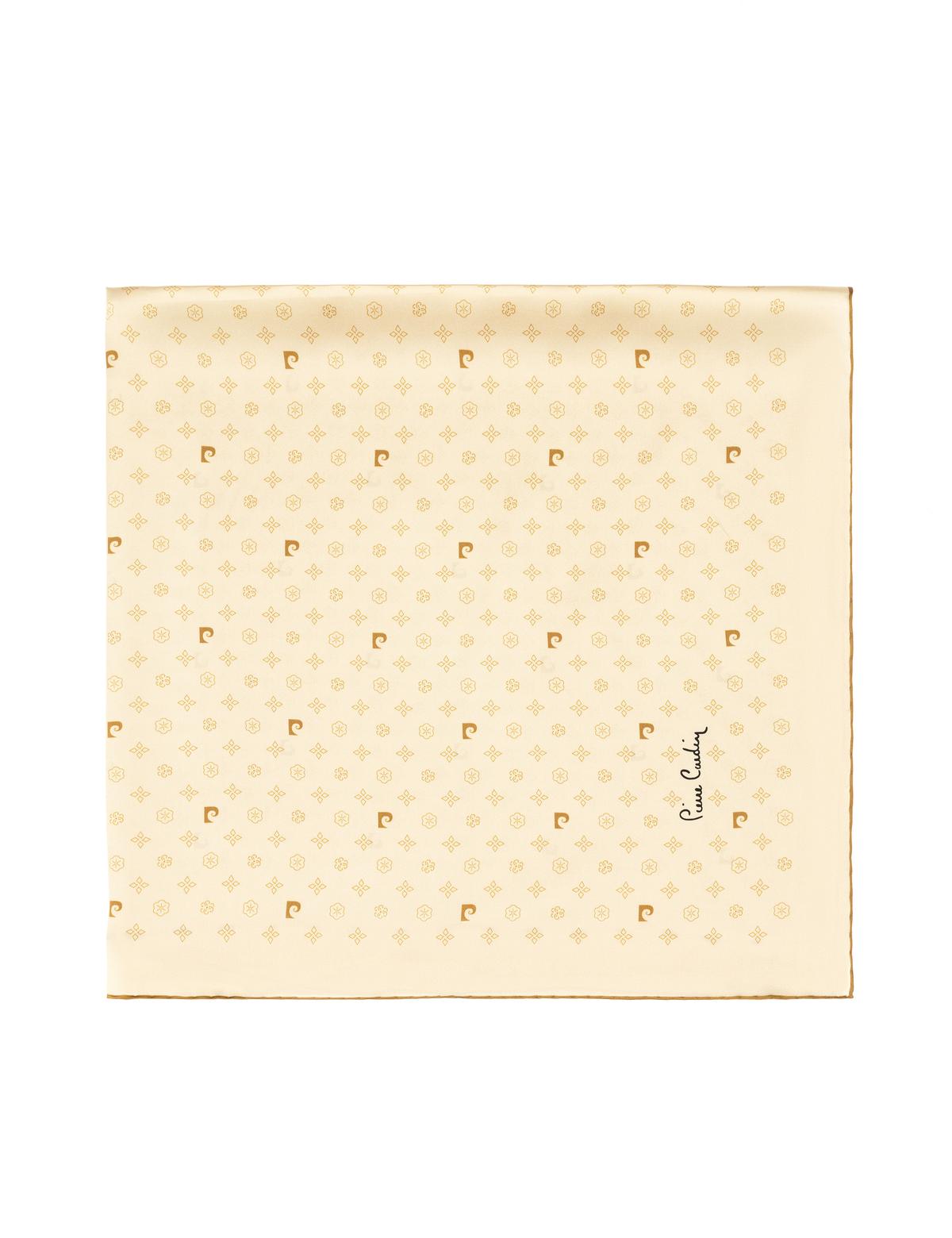 Bej Krep Saten Eşarp - 50302646001