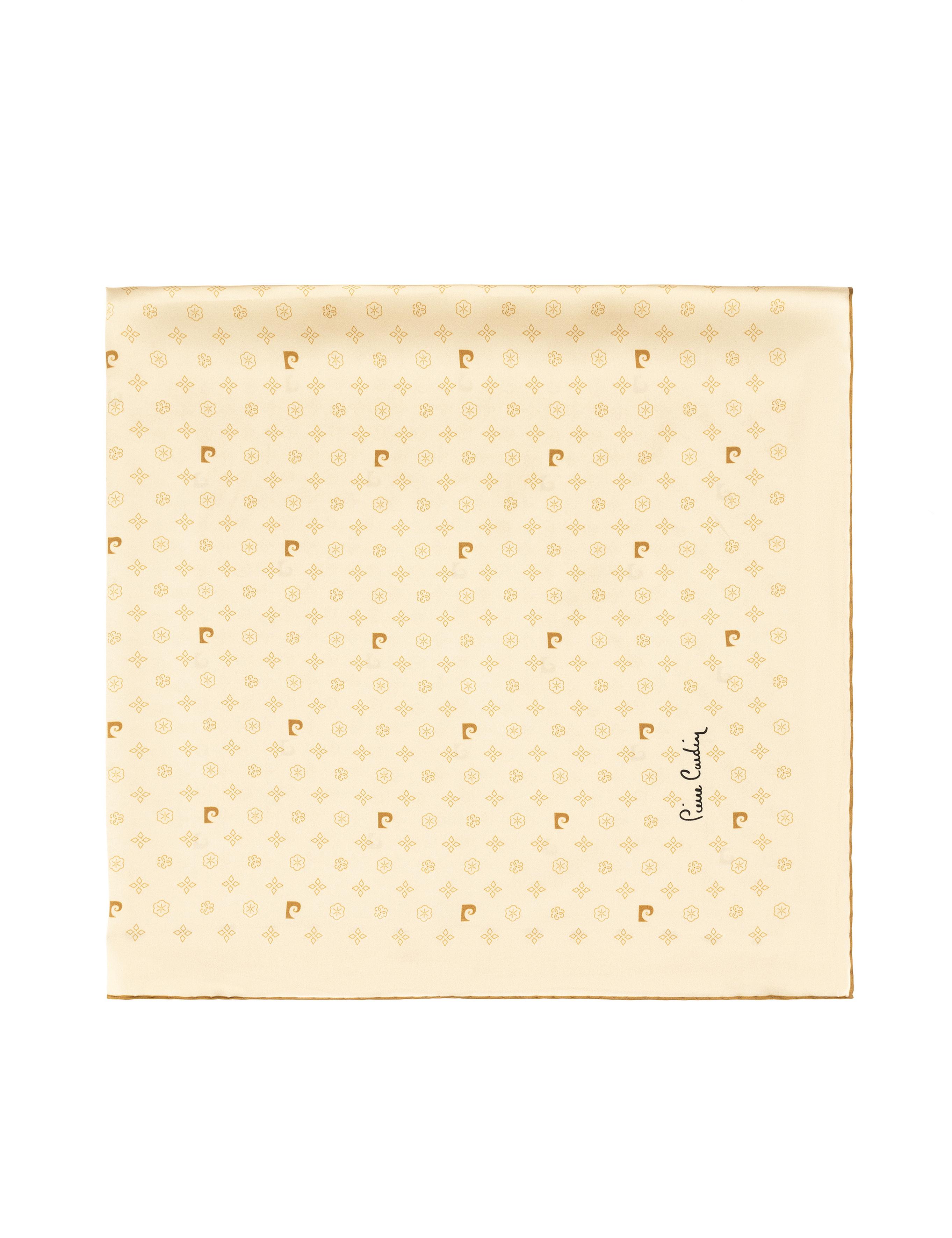 Bej Krep Saten Eşarp