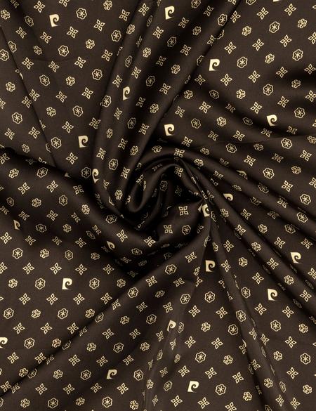 Kahverengi Krep Saten Eşarp - 50302646003