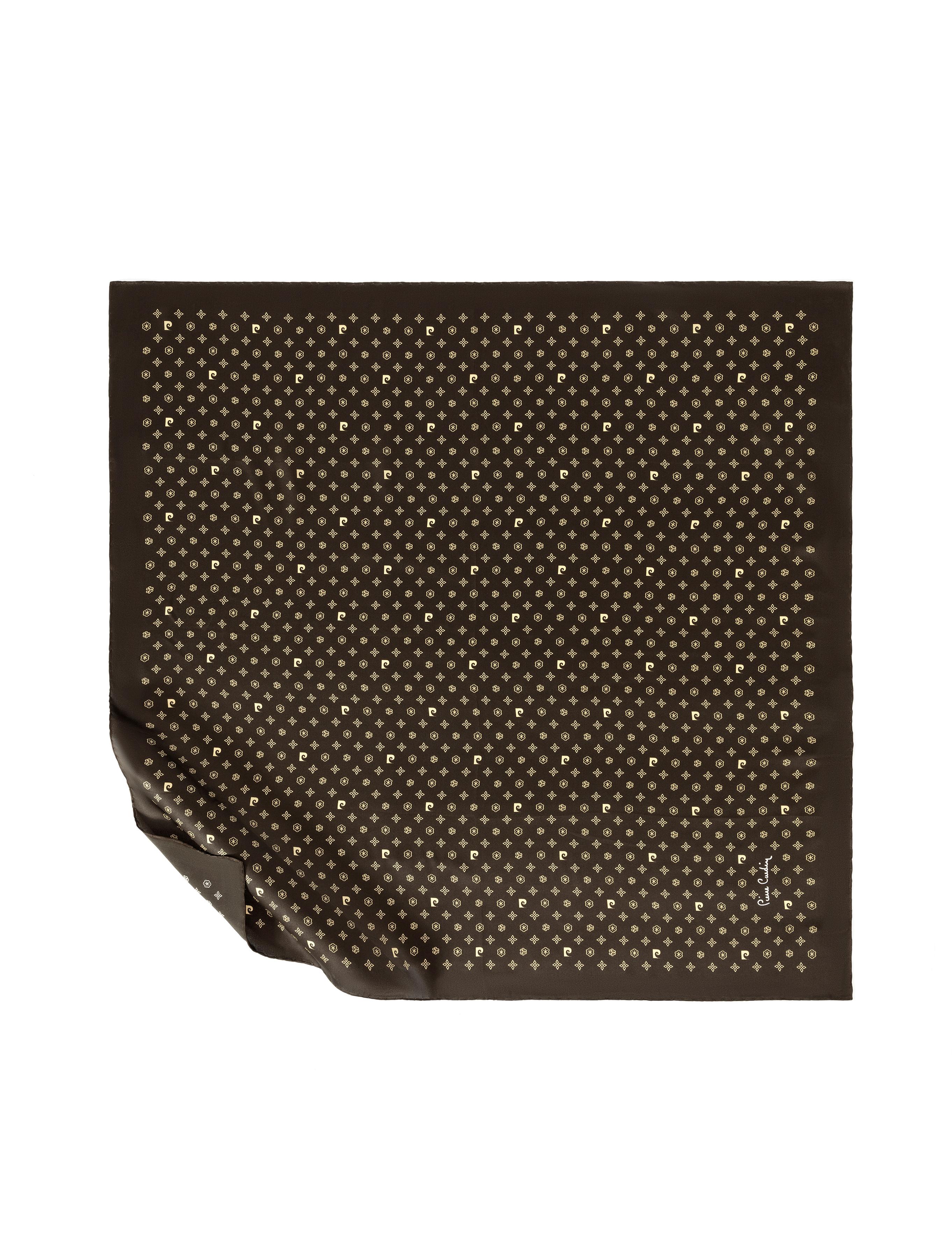 Kahverengi Krep Saten Eşarp