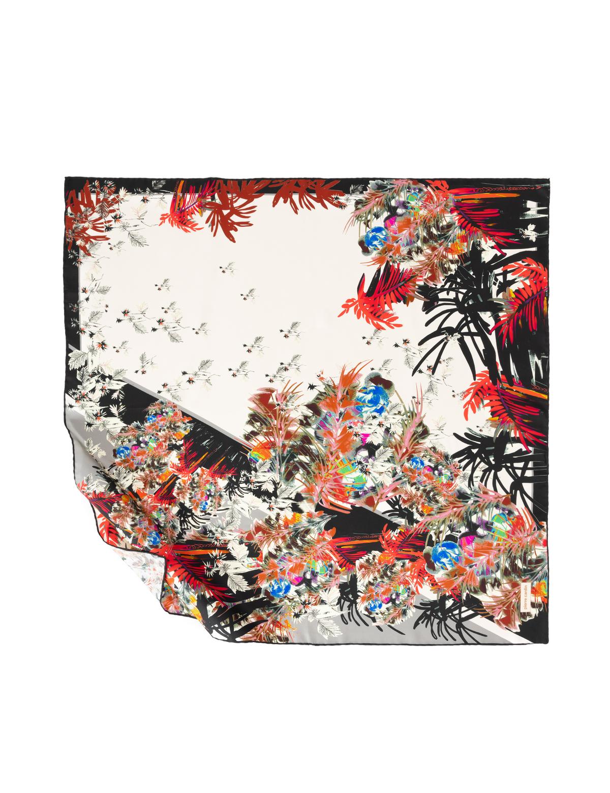 Ekru İpek Tivil Eşarp