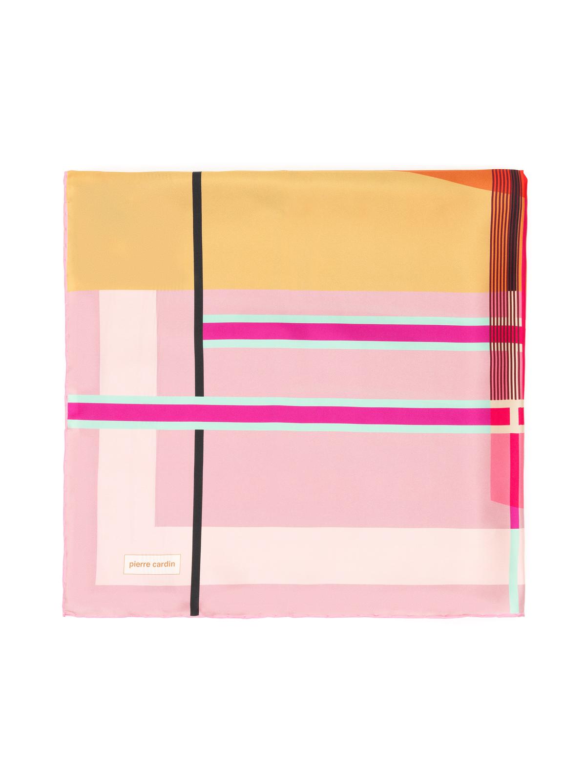 Pembe İpek Tivil Eşarp - 50302694003