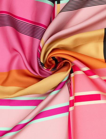 Pembe İpek Tivil Eşarp - 50302694003