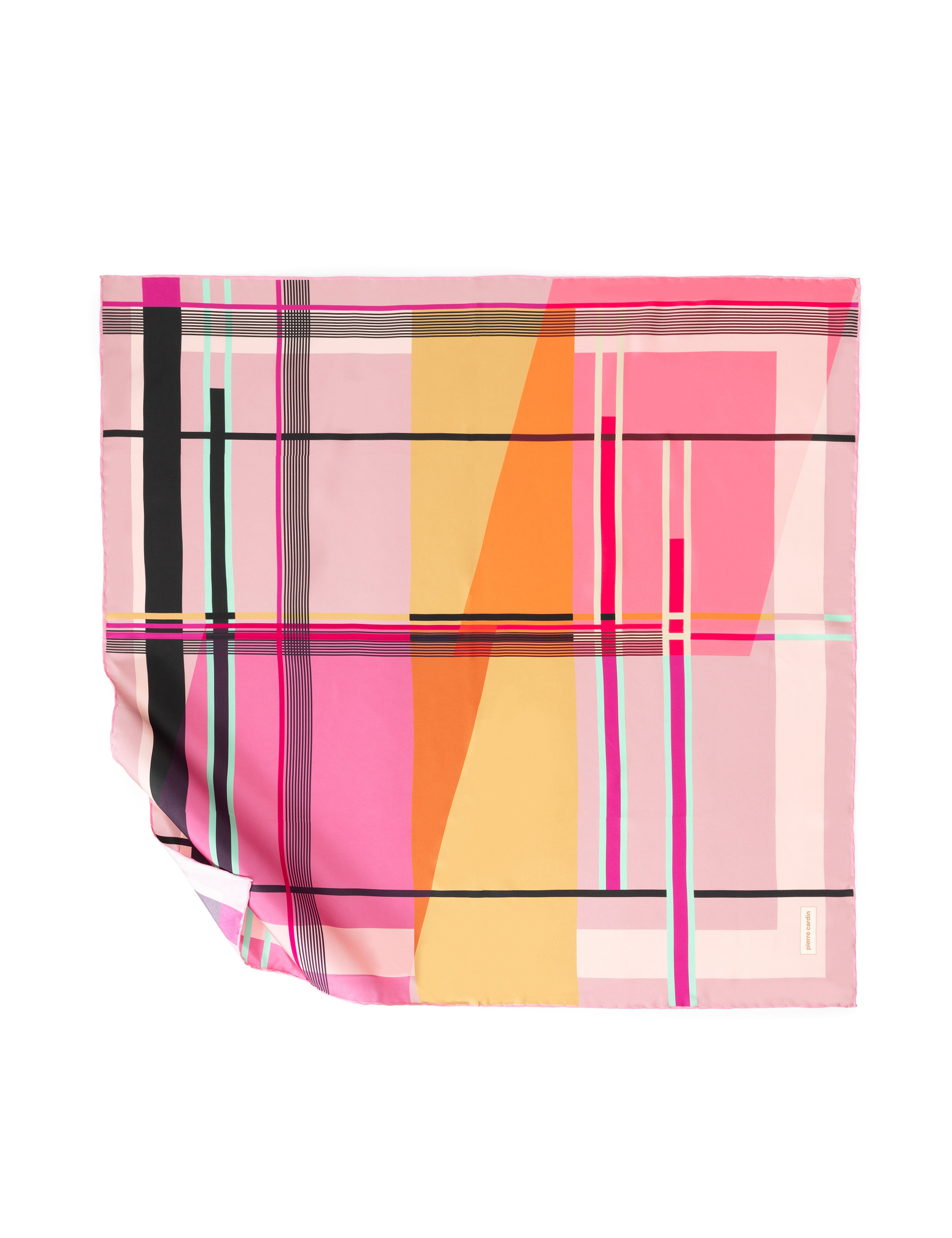 Pembe İpek Tivil Eşarp - Image 1