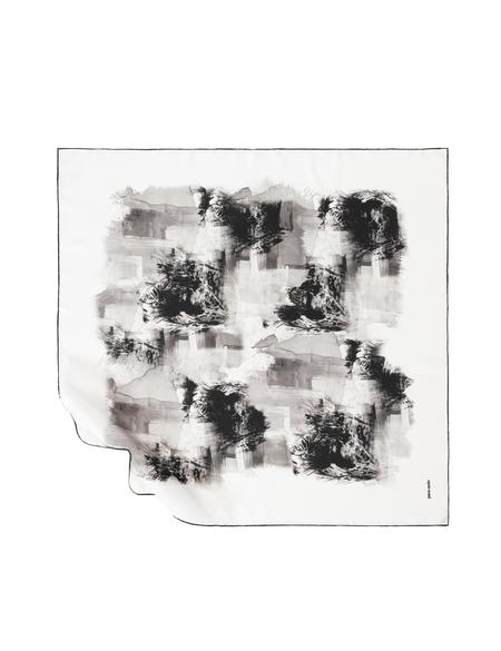 Ekru İpek Tivil Eşarp - 50302695001