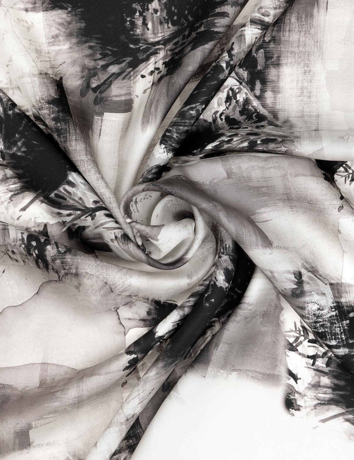 Ekru İpek Tivil Eşarp - 50302695001