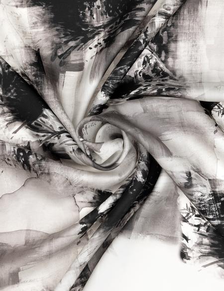 Ekru İpek Tivil Eşarp - 50302695001