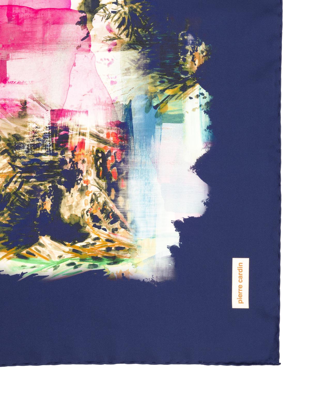 Lacivert İpek Tivil Eşarp - 50302695004