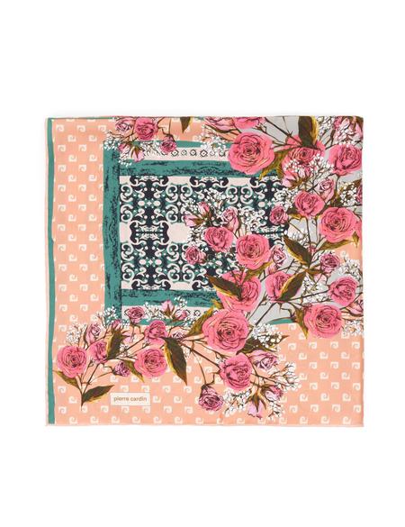 Pembe İpek Tivil Eşarp - 50302697004