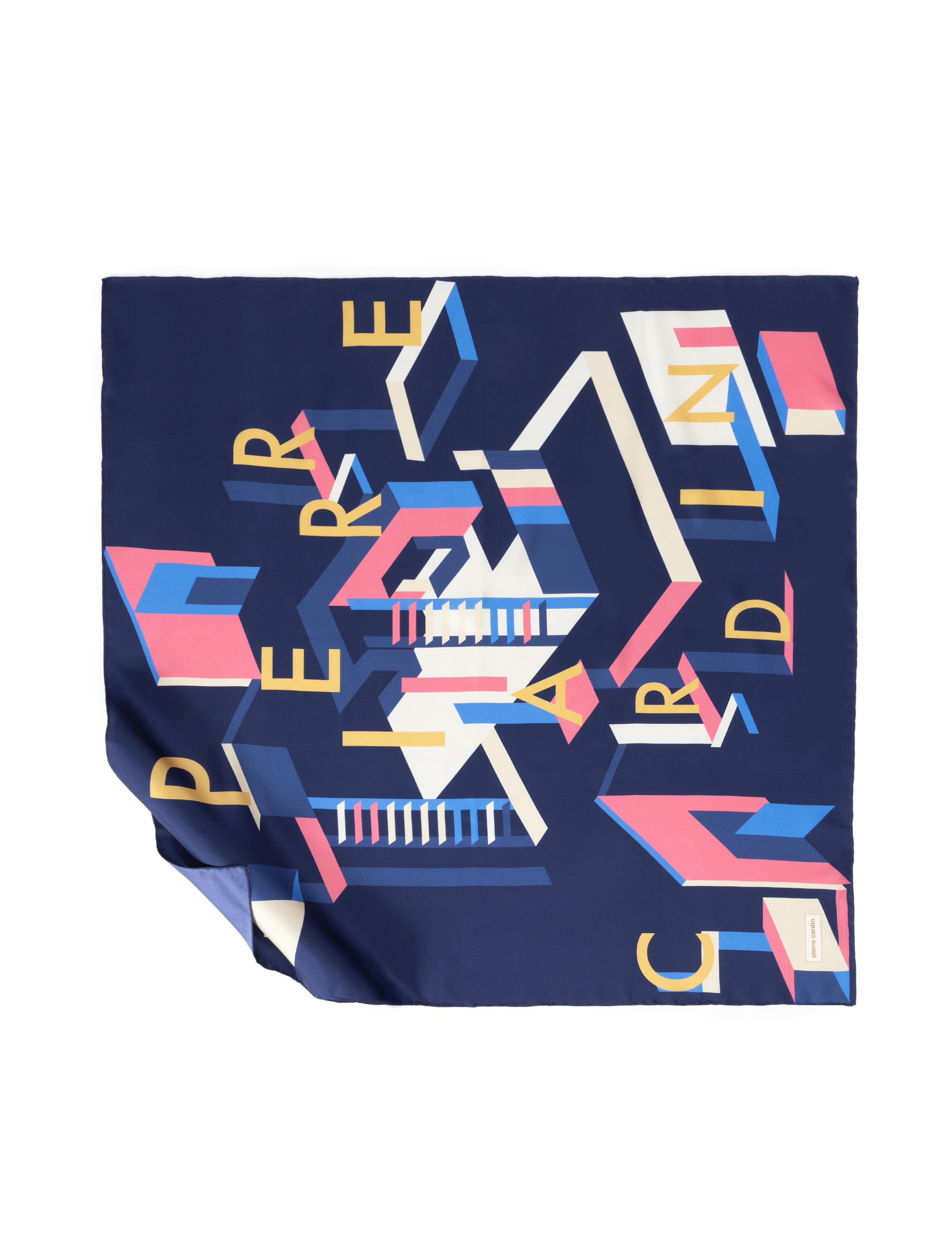 Lacivert İpek Tivil Eşarp