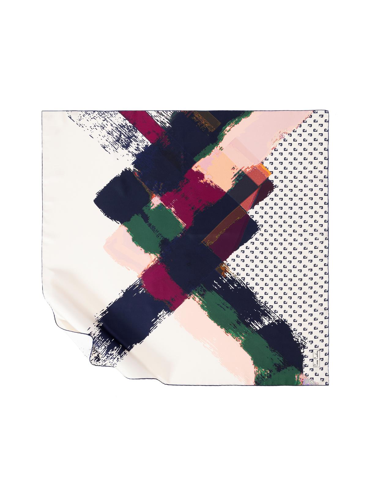 Ekru İpek Tivil Eşarp