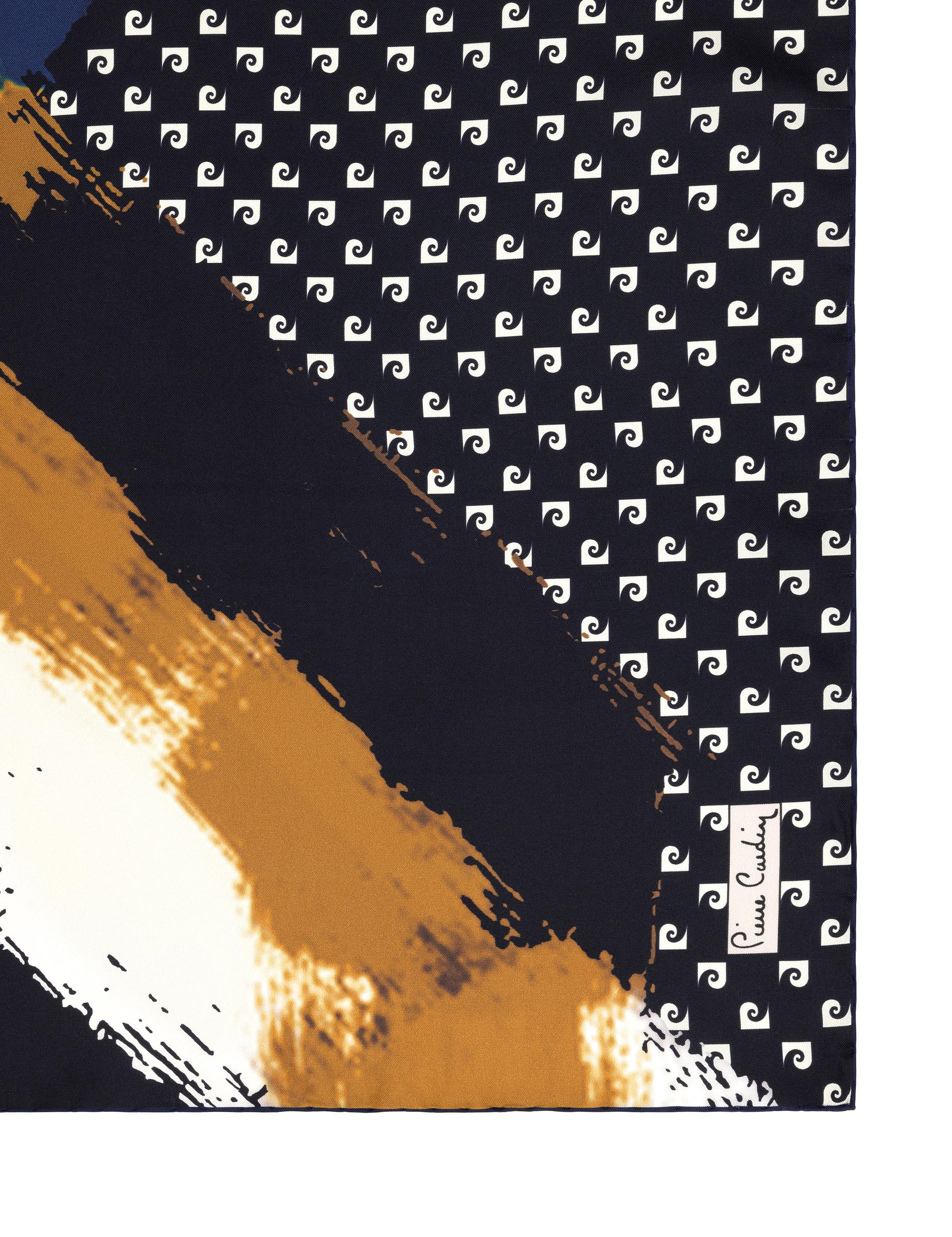 Siyah İpek Tivil Eşarp