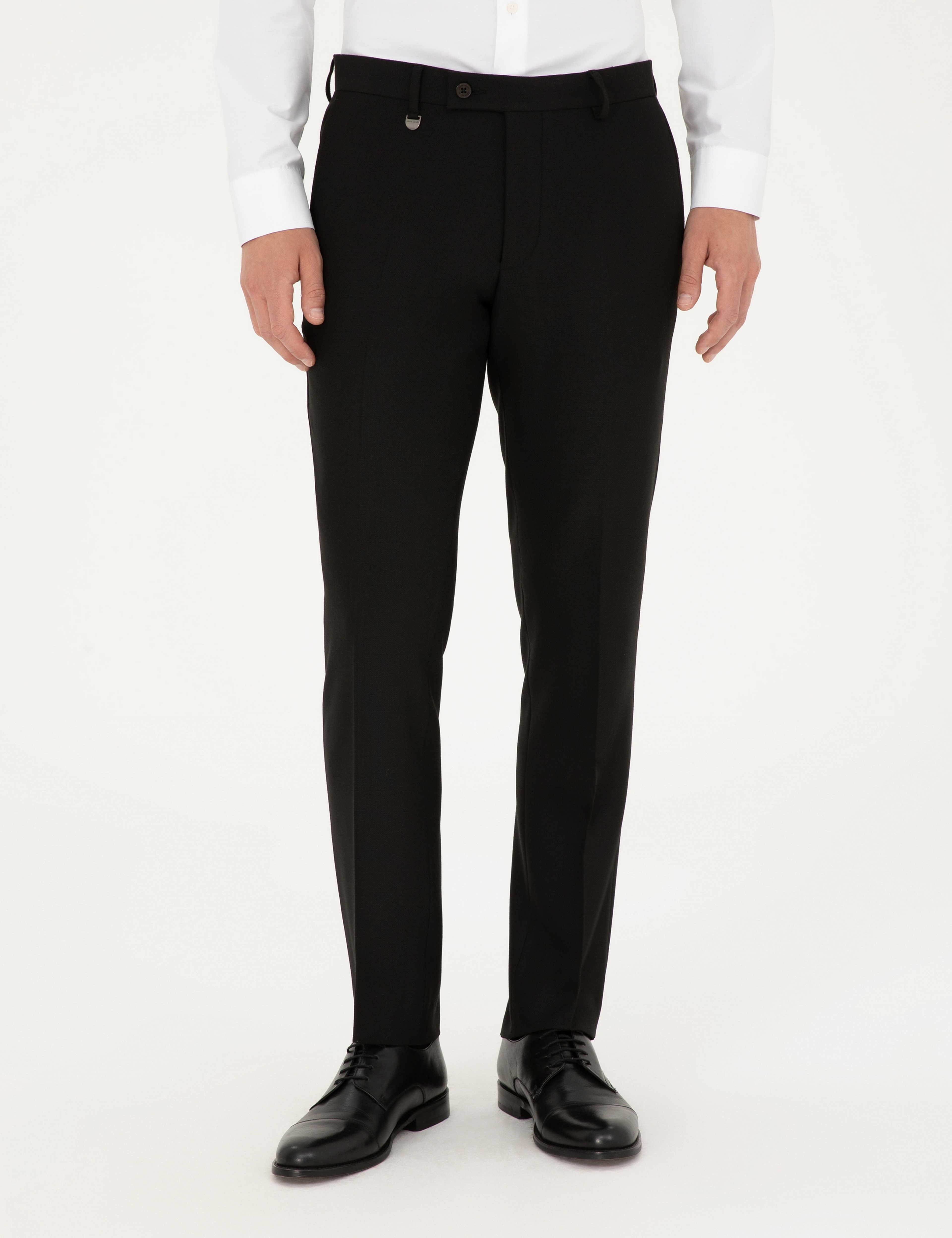 Siyah Slim Fit Kumaş Pantolon