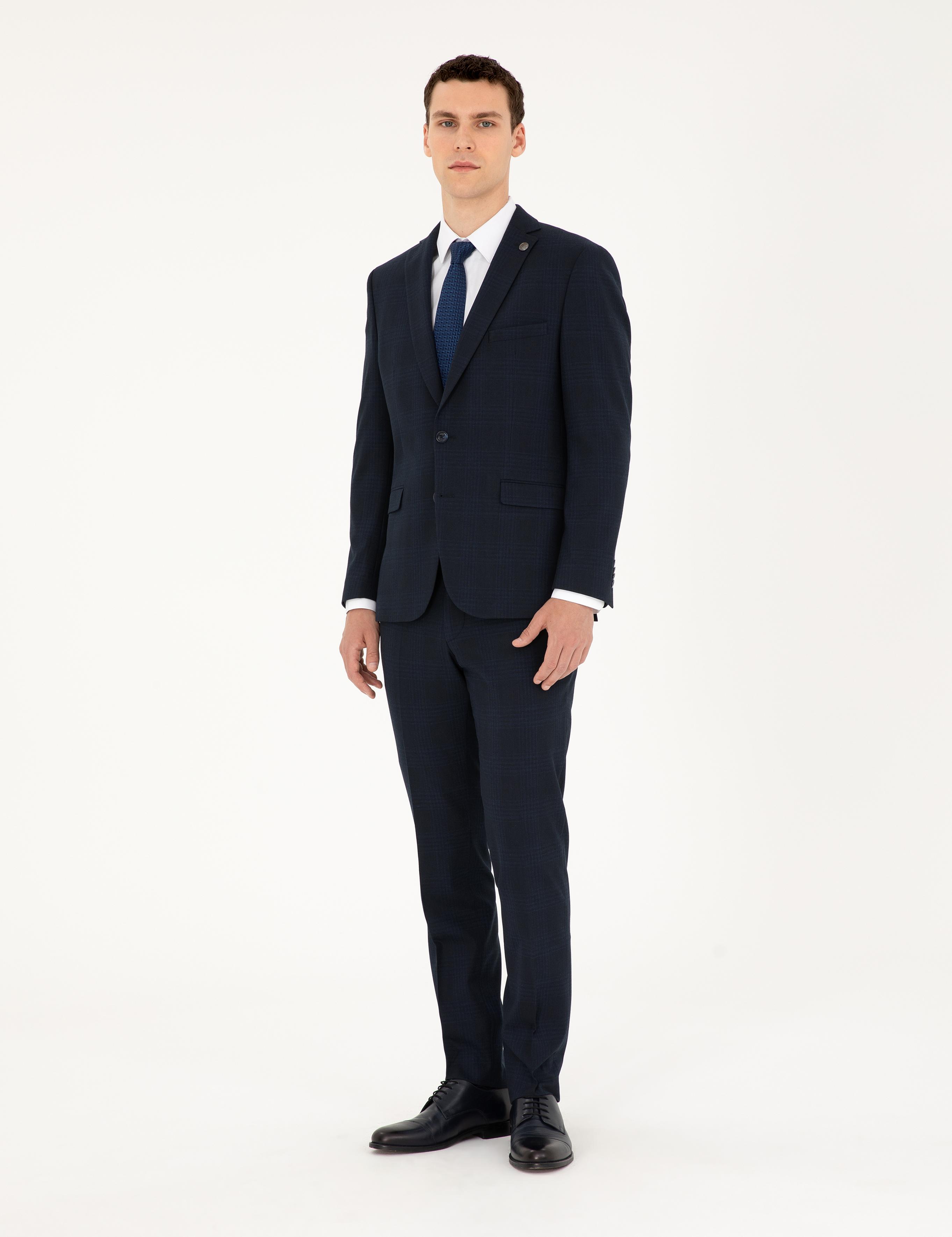 Lacivert Slim Fit Takım Elbise